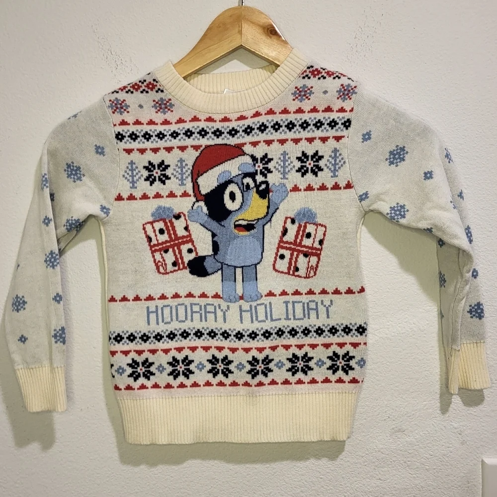 Bluey Holiday Sweater 3T